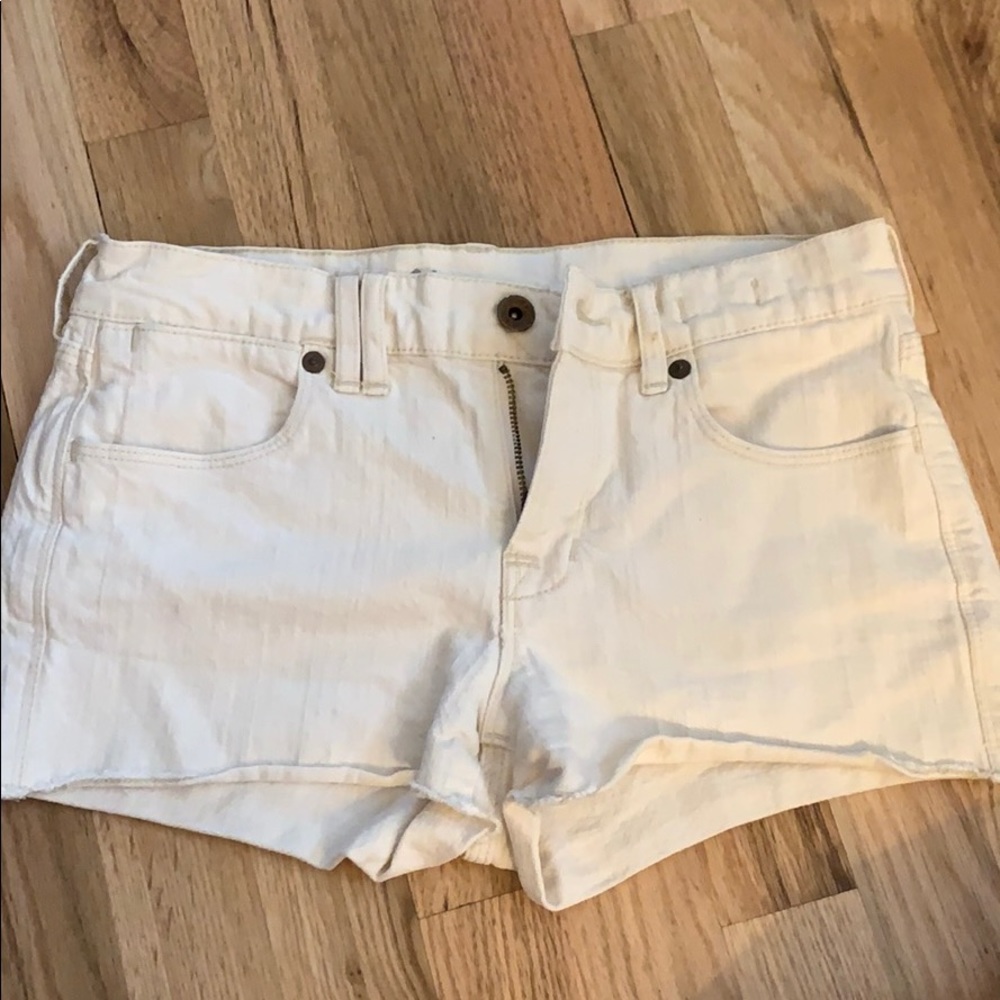 Madewell ivory shorts